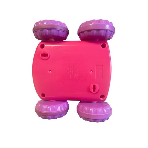 Fisher-Price Pink Monster Press & Go Toy Car With Wiggly Antennas & Rolling Whee - Picture 3 of 3